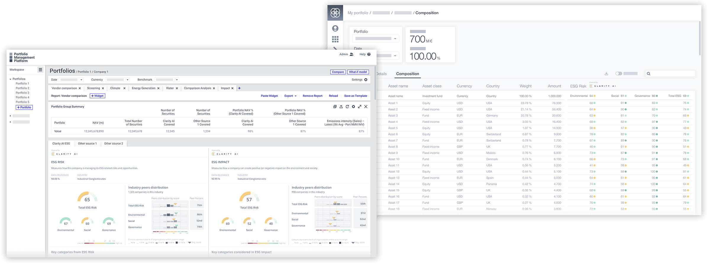 API and Widget Workflow Screens
